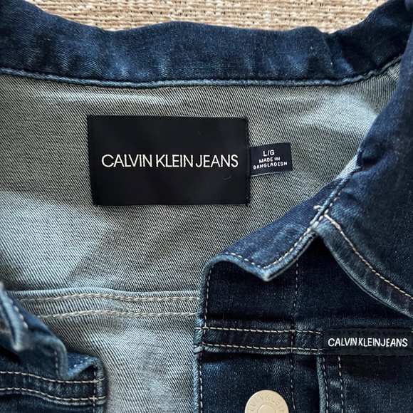 Calvin Klein Jean jacket  NWOT - Picture 2 of 3